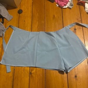 Light blue skort (skirt with pants underneath)